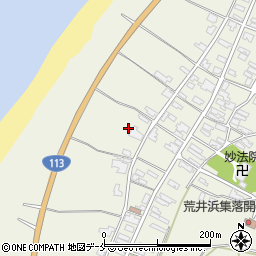 新潟県胎内市荒井浜26周辺の地図