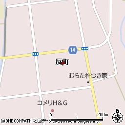 宮城県柴田郡村田町村田反町周辺の地図