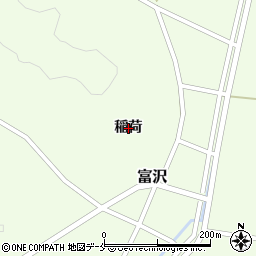 宮城県柴田町（柴田郡）富沢（稲荷）周辺の地図