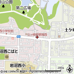土ヶ崎郵便局西周辺の地図