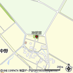 神明宮熊野社周辺の地図