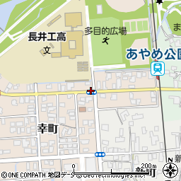 長井工業高前周辺の地図