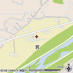 山形県長井市宮2001周辺の地図