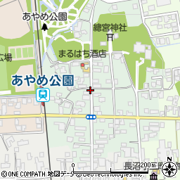 山形県長井市横町周辺の地図