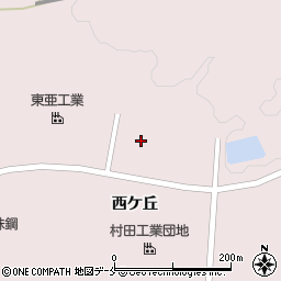 宮城県柴田郡村田町村田西ケ丘周辺の地図