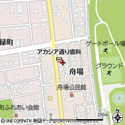 山形県長井市舟場21周辺の地図