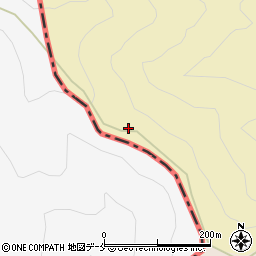 蕨峠周辺の地図