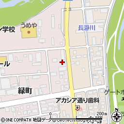 有頂天　長井店周辺の地図