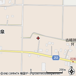 山形県長井市寺泉519-1周辺の地図