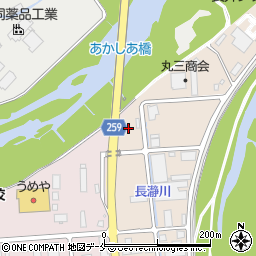 山形県長井市舟場27周辺の地図