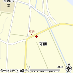 宮城県刈田郡蔵王町平沢寺前52周辺の地図