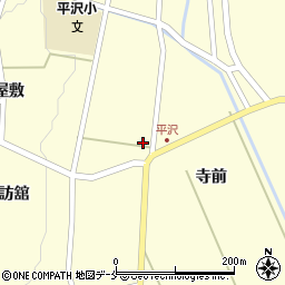 宮城県刈田郡蔵王町平沢寺前33周辺の地図