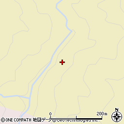 明沢川周辺の地図