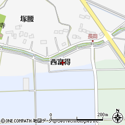 宮城県岩沼市長岡西富得周辺の地図