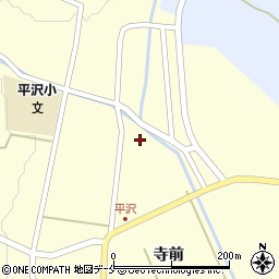 宮城県刈田郡蔵王町平沢下町後周辺の地図