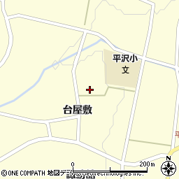 蔵王町役場平沢児童館周辺の地図