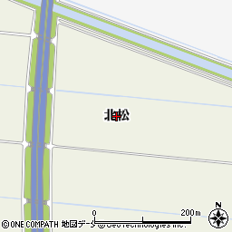 宮城県名取市堀内（北松）周辺の地図