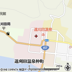 遠刈田温泉お客様駐車場周辺の地図