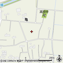 宮城県名取市堀内亀周辺の地図