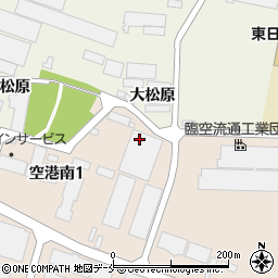 株式会社臼真倉庫　岩沼臨空周辺の地図