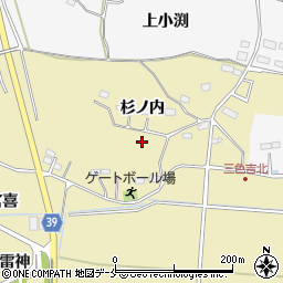 宮城県岩沼市三色吉成田周辺の地図