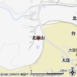 宮城県岩沼市長岡北原山周辺の地図