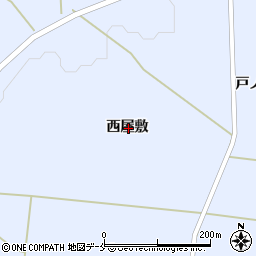 宮城県刈田郡蔵王町小村崎西屋敷周辺の地図