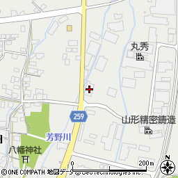 長井西置賜車検センター周辺の地図