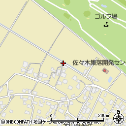 新潟県村上市佐々木周辺の地図