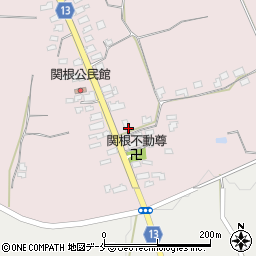 山形県上山市関根40周辺の地図