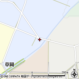 山形県長井市草岡96-13周辺の地図