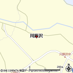 山形県長井市川原沢周辺の地図
