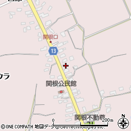 山形県上山市関根34周辺の地図