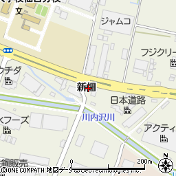 宮城県岩沼市下野郷新畑周辺の地図