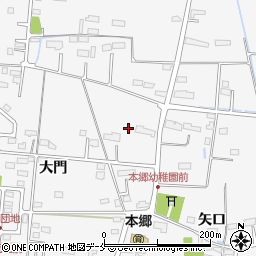 宮城県名取市本郷大門周辺の地図