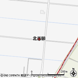 宮城県名取市本郷北善願周辺の地図