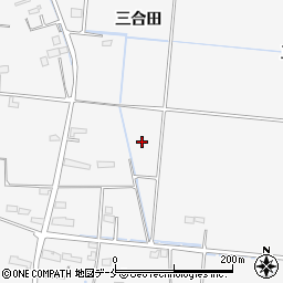 宮城県名取市本郷三合田周辺の地図