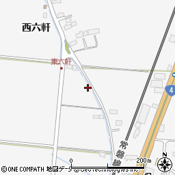 宮城県名取市本郷西六軒66周辺の地図