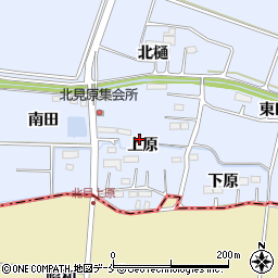 宮城県名取市愛島北目上原周辺の地図