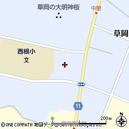 長井市役所　西根児童センター周辺の地図