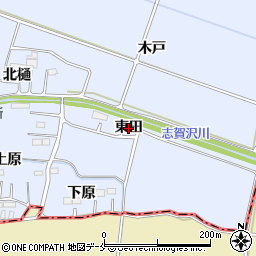 宮城県名取市愛島北目（東田）周辺の地図