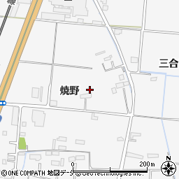 宮城県名取市本郷（焼野）周辺の地図