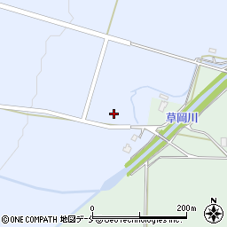 山形県長井市草岡1052周辺の地図