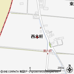 宮城県名取市本郷西六軒周辺の地図