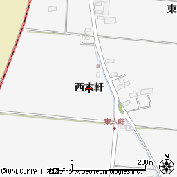 宮城県名取市本郷（西六軒）周辺の地図
