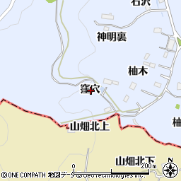 宮城県名取市愛島北目窪穴周辺の地図