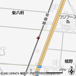 宮城県名取市本郷中焼野周辺の地図