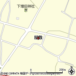 宮城県名取市下増田（屋敷）周辺の地図