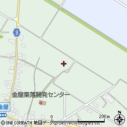 新潟県村上市金屋周辺の地図