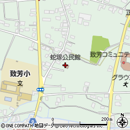 蛇塚公民館周辺の地図